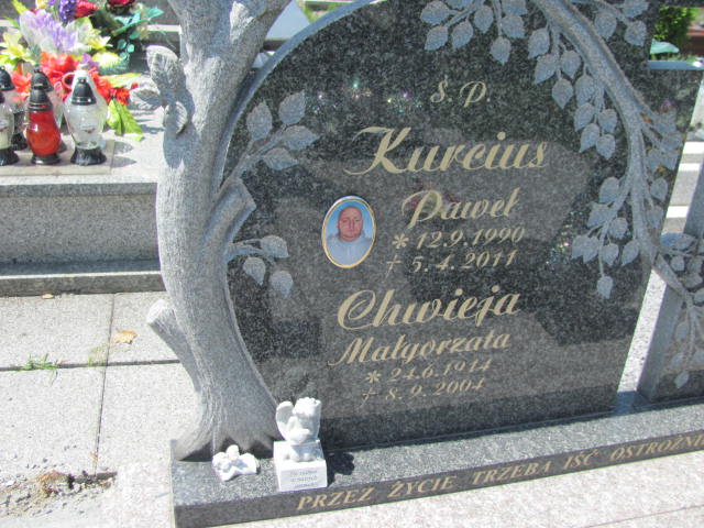Grób Małgorzata Chwieja